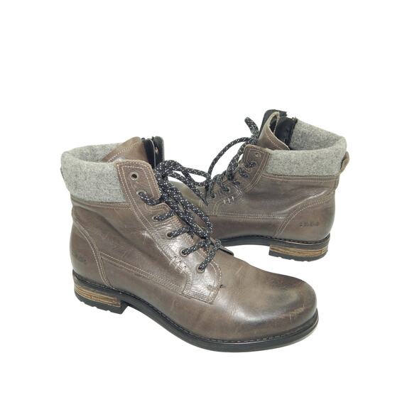 Taos Cutie Ankle Boot, Wool Collar, Lace-up Inner Zipper, US Size 9.5-10 EUC - Picture 2 of 9